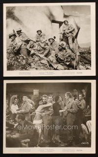 5d985 TO HELL & BACK 2 8x10 stills '55 Audie Murphy's story as a soldier in World War II!