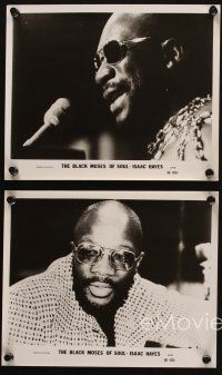 5d694 BLACK MOSES OF SOUL 4 8x10 stills '73 Isaac Hayes, the superbad music event of a lifetime!