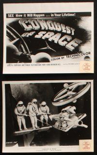 5d392 CONQUEST OF SPACE 9 8x10 stills '55 George Pal sci-fi, it will happen in your lifetime!