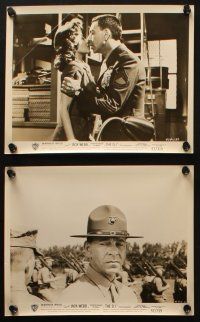 5d429 DI 8 8x10 stills '57 great images of U.S. Marine Corps Drill Instructor Jack Webb!