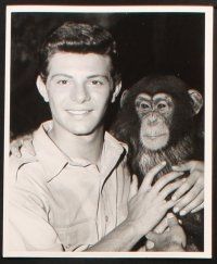 5d712 DRUMS OF AFRICA 4 8x10 stills '63 candids of Frankie Avalon w/ animals, natives and Bochner!