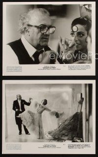 5d798 GINGER & FRED 3 8x10 stills '86 Federico Fellini candid, Marcello Mastroianni, Masina!