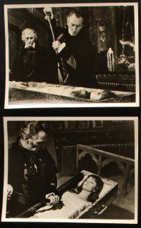 5d441 VAMPIRE LOVERS 8 8x10 stills '70 Peter Cushing, taste the deadly passion of the blood-nymphs!