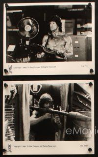 5d670 RAMBO FIRST BLOOD PART II 5 8x10 stills '85 images of Sylvester Stallone w/ Crenna & big guns