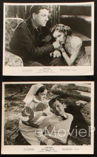 5d671 REACH FOR THE SKY 5 8x10 stills '57 cool images of pilot Kenneth More, w/ Muriel Pavlow!