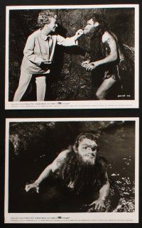 5d489 TROG 8 8x10 stills '70 great images of Joan Crawford & wacky prehistoric monster!