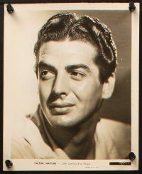 5d492 VICTOR MATURE 8 8x10 stills '40s-50s great portraits of the cool star in a variety of roles!