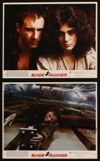 5d174 BLADE RUNNER 4 color 8x10 stills '82 Ridley Scott sci-fi classic, Harrison Ford, Young, Hauer