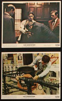 5d182 GODFATHER 4 color 8x10 stills '72 Al Pacino, James Caan, Duvall, Francis Ford Coppola classic