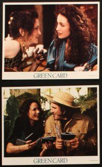 5d058 GREEN CARD 8 color 8x10 stills '90 Gerard Depardieu, Andie MacDowell, directed by Peter Weir!