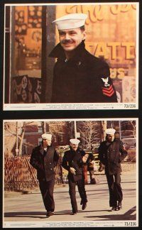 5d068 LAST DETAIL 8 8x10 mini LCs '73 Jack Nicholson, Randy Quaid, Hal Ashby Navy classic!