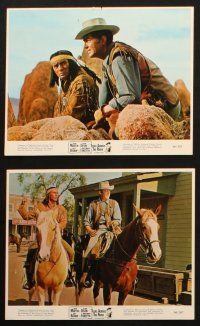 5d151 TEXAS ACROSS THE RIVER 6 color 8x10 stills '66 cowboy Dean Martin, Alain Delon, Joey Bishop!