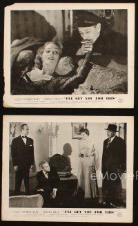 5d729 LUCKY NICK CAIN 4 English FOH LCs '50 George Raft & sexy Coleen Gray, Constance Smith!