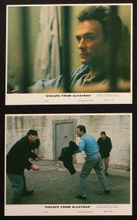 5d124 ESCAPE FROM ALCATRAZ 7 8x10 mini LCs '79 Clint Eastwood in famous prison, Don Siegel!