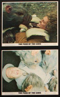 5d052 FOOD OF THE GODS 8 8x10 mini LCs '76 great special effects images with giant rat monsters!