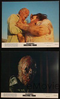 5d185 INCREDIBLE MELTING MAN 4 8x10 mini LCs '77 AIP, gruesome images of first new horror creature!