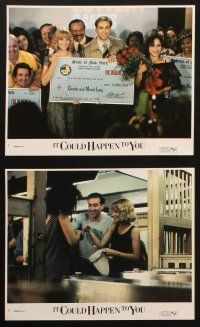 5d063 IT COULD HAPPEN TO YOU 8 8x10 mini LCs '94 Nicolas Cage shares winnings with Bridget Fonda!