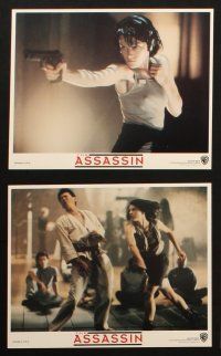 5d089 POINT OF NO RETURN 8 int'l 8x10 mini LCs '93 sexy Bridget Fonda as Assassin, Gabriel Byrne!