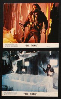 5d112 THING 8 8x10 mini LCs '82 John Carpenter, Kurt Russell, the ultimate in alien terror!