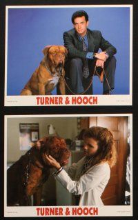5d134 TURNER & HOOCH 7 8x10 mini LCs '89 great images of Tom Hanks and grungy dog, Mare Winningham!