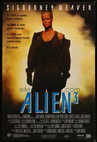 5e065 ALIEN 3 Aust 1sh '92 Sigourney Weaver, 3 times the danger, 3 times the terror!