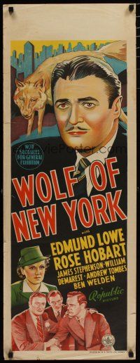 5e064 WOLF OF NEW YORK long Aust daybill '40 Lowe goes from shyster lawyer to D.A. & stops fraud!