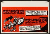 5e378 HELL'S ANGELS '69 Belgian '69 art of biker gang in the rumble that rocked Las Vegas!