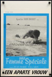 5e439 VERY SPECIAL WOMAN Belgian '79 Karin Schubert, romantic image of couple on beach!