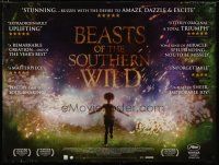5e754 BEASTS OF THE SOUTHERN WILD DS British quad '12 Quvenzhane Wallis, Dwight Henry, Easterly