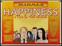 5e788 HAPPINESS British quad '98 Todd Solondz black comedy, art of Philip Seymour Hoffman!