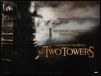 5e811 LORD OF THE RINGS: THE TWO TOWERS teaser British quad '02 Peter Jackson & Tolkien epic!