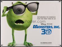 5e818 MONSTERS, INC. advance DS British quad R12 best Disney & Pixar computer animated CGI cartoon!