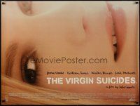 5e844 VIRGIN SUICIDES DS British quad '99 Sofia Coppola directed, image of pretty Kirstin Dunst!