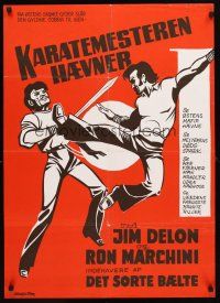 5e700 MURDER IN THE ORIENT Danish '74 Jim Delon, Ron Marchini, Leo Fong, karate action art!
