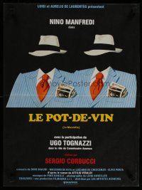 5e525 PAYOFF French 15x21 '78 directed by Sergio Corbucci, cool artwork of headless men in suits!