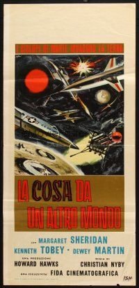 5e170 THING Italian locandina R61 Howard Hawks classic, completely different sci-fi art by Symeoni