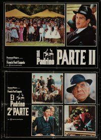 5e179 GODFATHER PART II set of 2 Italian photobustas '75 Al Pacino, Coppola's classic!