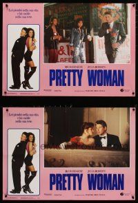 5e186 PRETTY WOMAN set of 8 Italian photobustas '90 prostitute Julia Roberts loves Richard Gere!