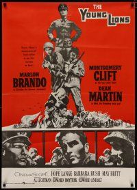 5e017 YOUNG LIONS Pakistani '58 art of Nazi Marlon Brando, Dean Martin & Montgomery Clift!