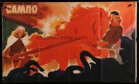 5e548 DAY THE EARTH FROZE Russian 25x40 '59 Sampo, cool Zelenski art of fiery horse!