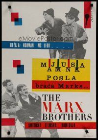 5e135 MONKEY BUSINESS Yugoslavian R67 great image of all 4 Marx Brothers including Zeppo!