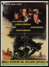 5e138 ONCE UPON A TIME IN THE WEST Yugoslavian '68 Leone, Cardinale, Fonda, Bronson & Robards!
