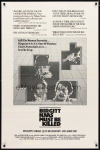 5f103 BIRGITT HAAS MUST BE KILLED 1sh '82 Laurent Heynemann's sex crime thriller, Phillipe Noiret!