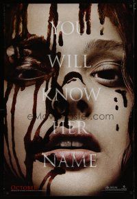 5f153 CARRIE October teaser DS 1sh '13 bloody Chloe Grace Moretz in the title role!