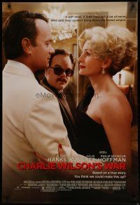 5f163 CHARLIE WILSON'S WAR advance DS 1sh '07 Tom Hanks, Julia Roberts, Philip Seymour Hoffman!