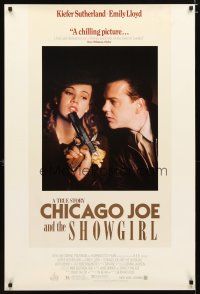 5f169 CHICAGO JOE & THE SHOWGIRL video 1sh '90 Keifer Sutherland, Emily Lloyd