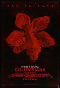 5f175 COLOMBIANA advance DS 1sh '11 Zoe Saldana, Jordi Molla, revenge is beautiful!