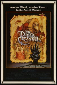 5f210 DARK CRYSTAL 1sh '82 Jim Henson & Frank Oz, Richard Amsel fantasy art!