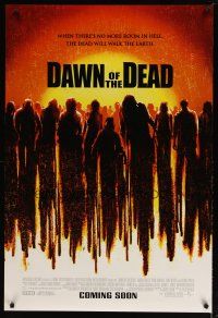 5f219 DAWN OF THE DEAD advance DS 1sh '04 Sarah Polley, Ving Rhames, Jake Weber, remake!