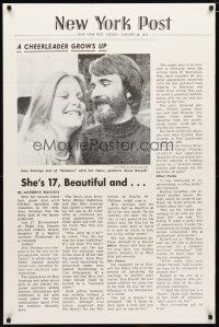 5f233 DEFIANCE OF GOOD New York Post style 1sh '74 Jean Jennings, a cheerleader grows up!